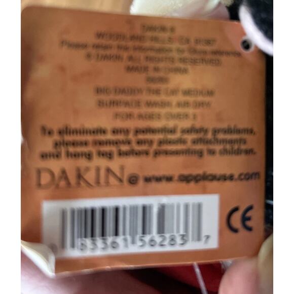 Dakin Pets Big Daddy Chubby Cat Plush Stuffed Animal Christmas Realistic - Picture 7 of 7